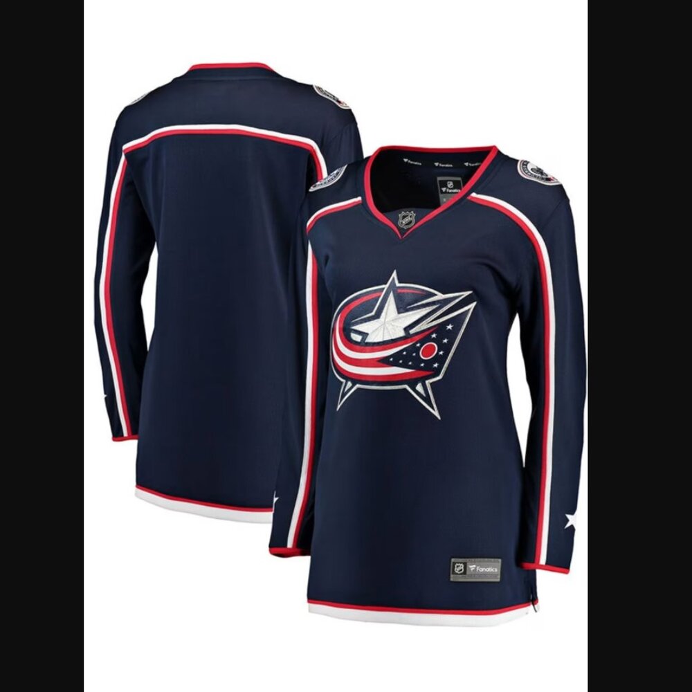 NHL Columbus Blue Jackets Fanatics Women's Breakaway Hockey Jersey | SZ M